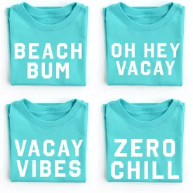 Blue Summer Graphic Tee