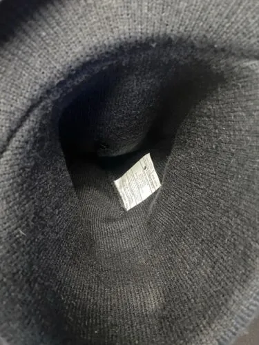 Carhartt Billed Winter Beanie Ski Knit Cap Hat Black Made In USA Size M-L