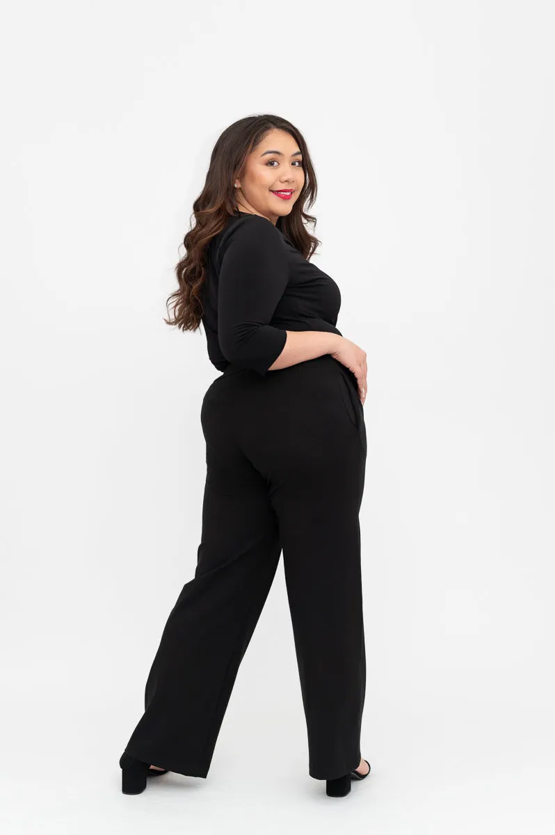 Everyday Black - Cowl Neck Top