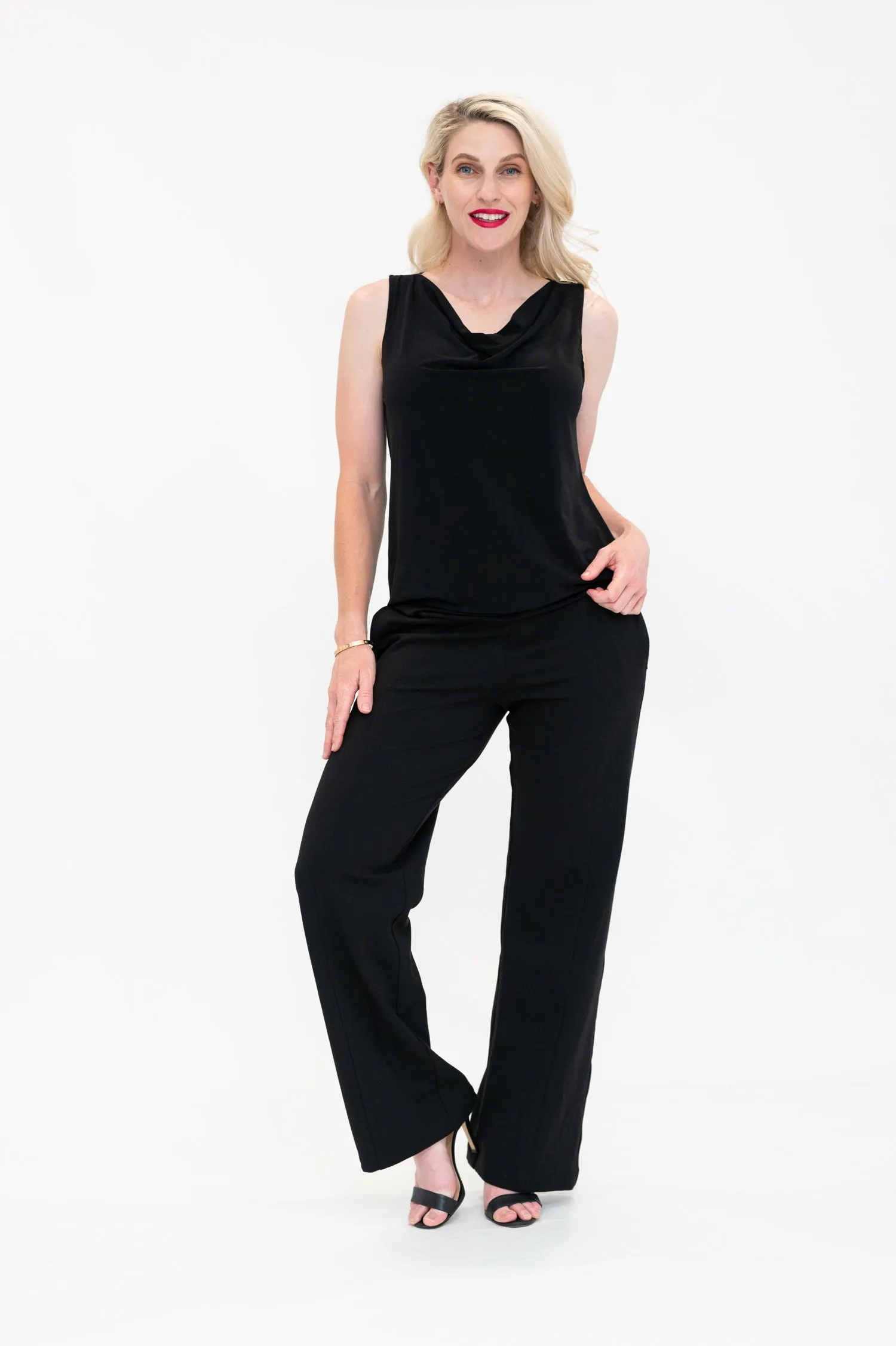 Everyday Black - Cowl Neck Top
