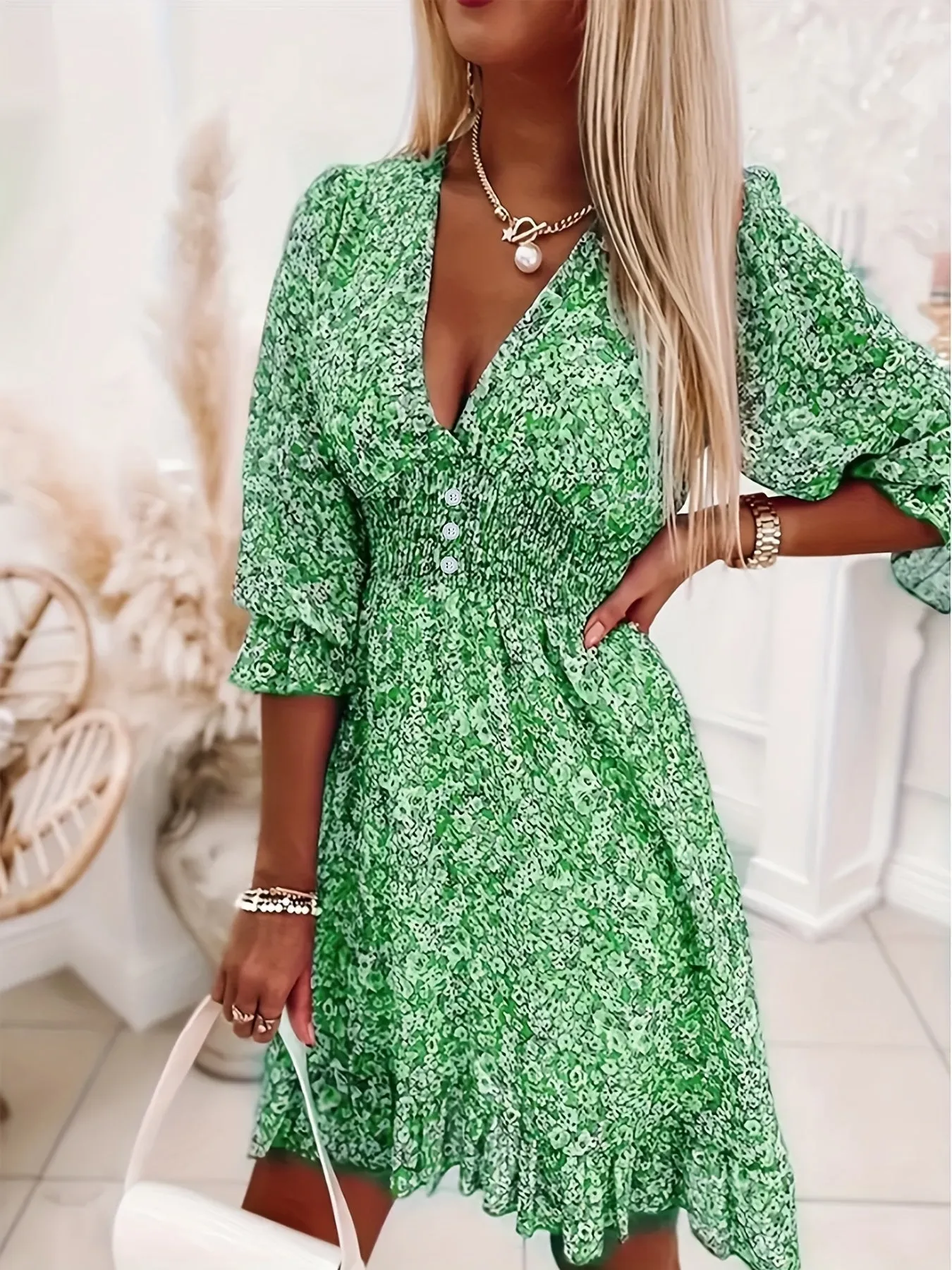Floral A-Line Dress