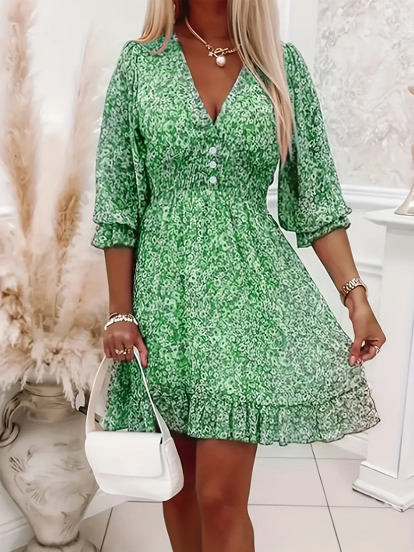 Floral A-Line Dress
