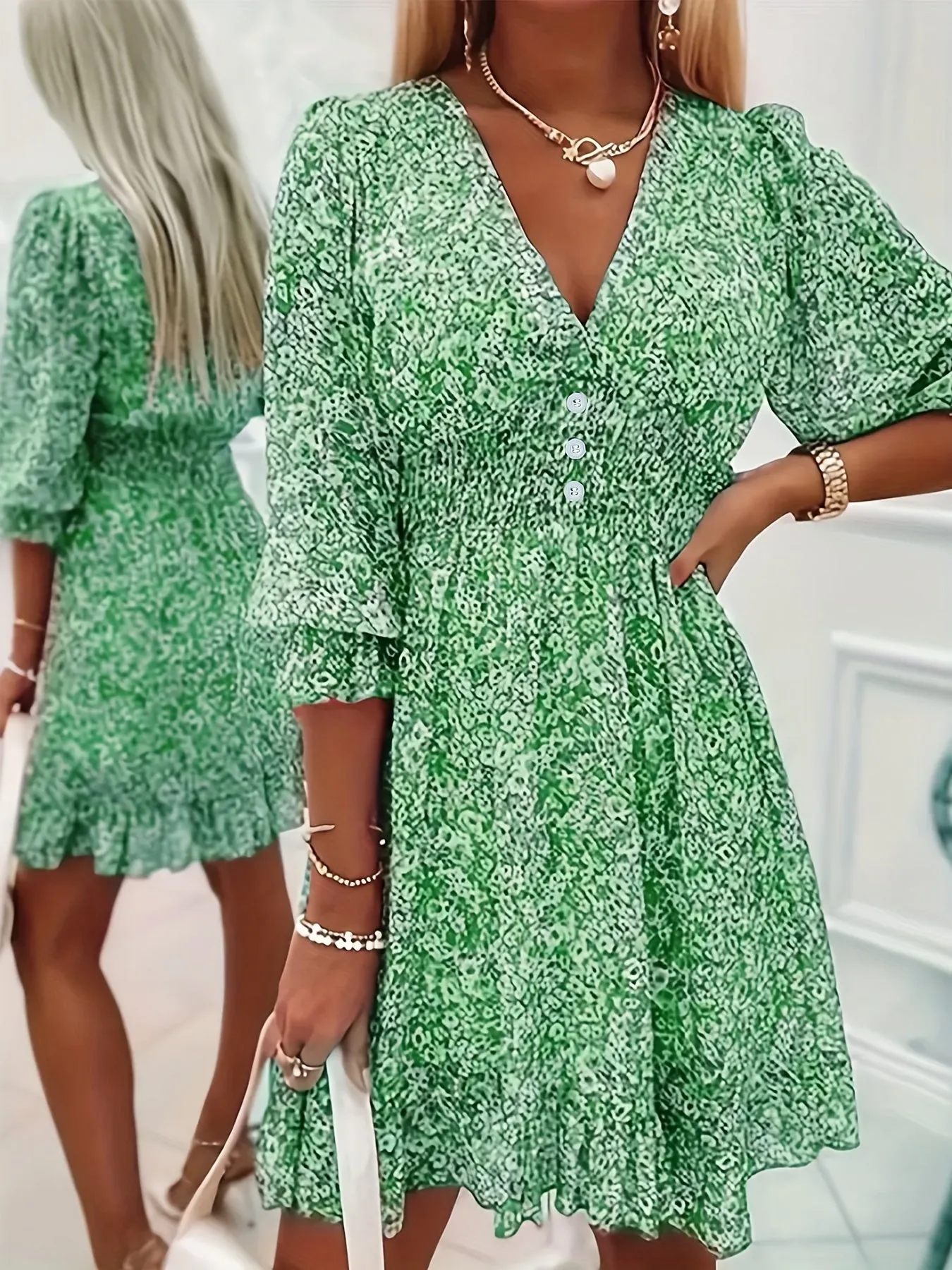 Floral A-Line Dress