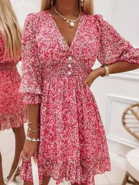 Floral A-Line Dress
