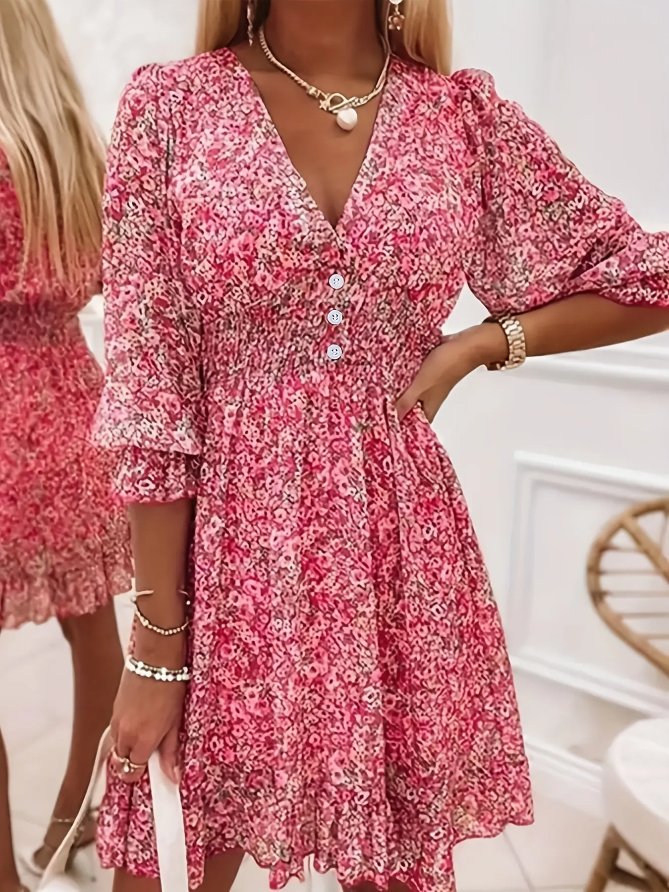 Floral A-Line Dress