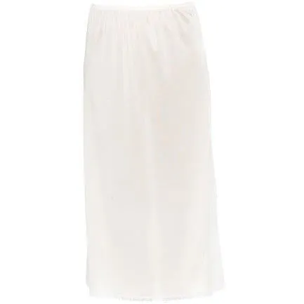 Gemsli Basic Nylon Half Slip with Lace Edge HK300, White