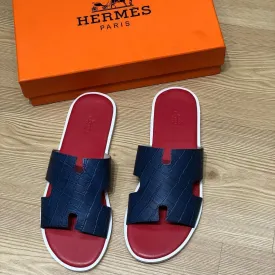 Hermes Croc Calfskin Epsom Bi Color Izmir Mens Sandal