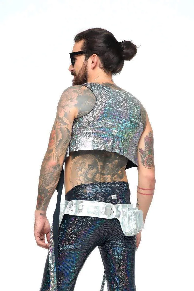 Mens Holographic Wrap Top | 13 Colors