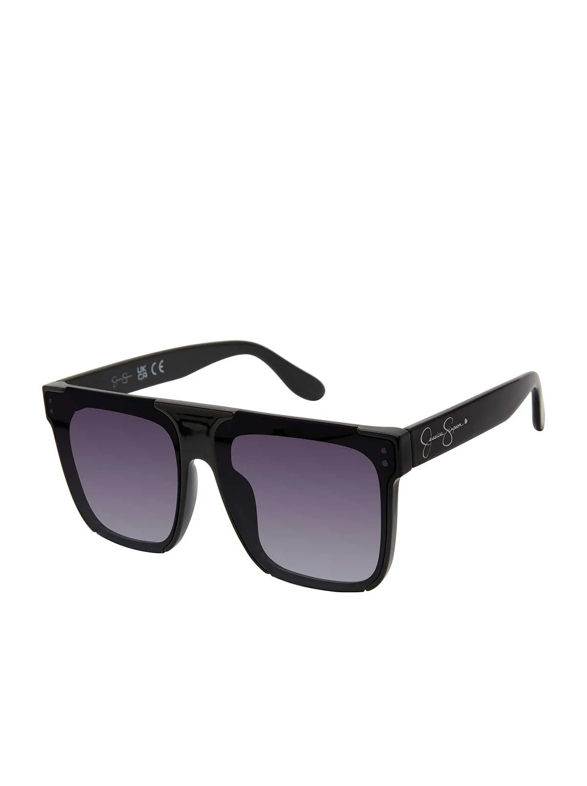 Oversized Square Sunglasses in Black